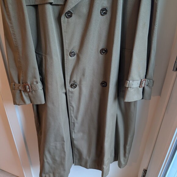 Vintage Harry Rosen Sedgwick Classic Mens Trench Coat – Size 44 Large / XL - Picture 6 of 11